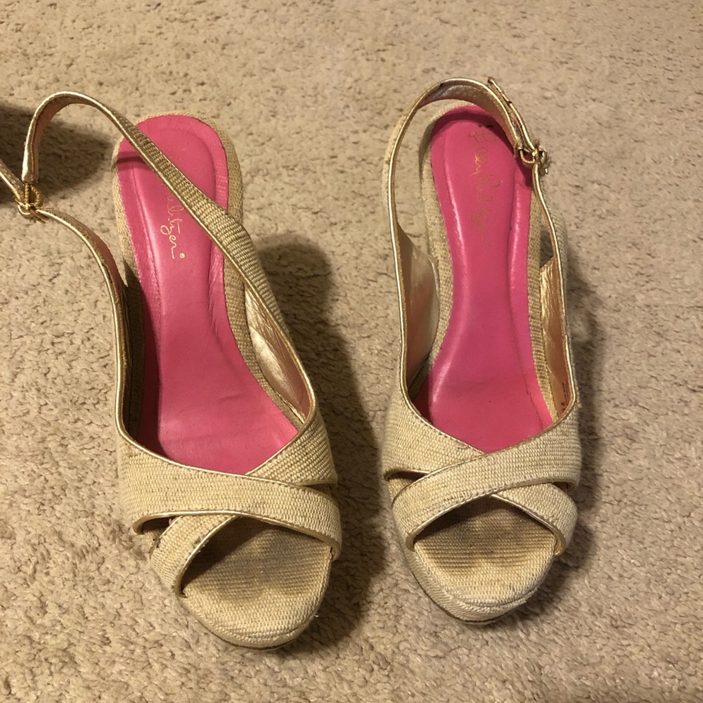 Lilly Pulitzer Wedges Size 7